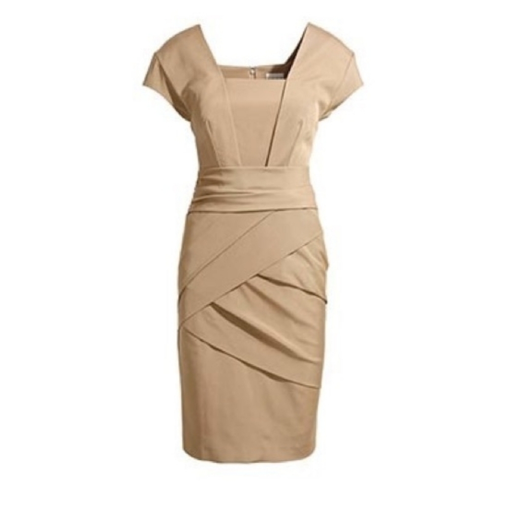 Reiss Tan Midi Dress